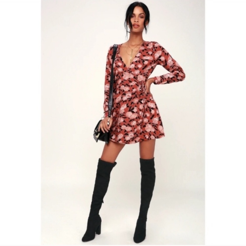 Floral Wrap Dress